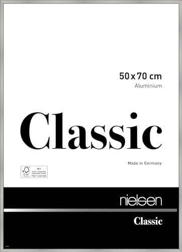 nielsen Aluminium Bilderrahmen Classic, 50x70 cm, Silber Matt von nielsen