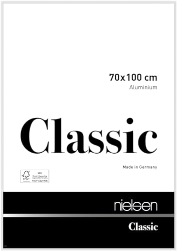 nielsen Aluminium Bilderrahmen Classic, 70x100 cm, Weiß Glanz von nielsen