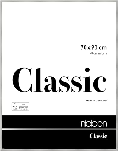 nielsen Aluminium Bilderrahmen Classic, 70x90 cm, Silber Matt von nielsen