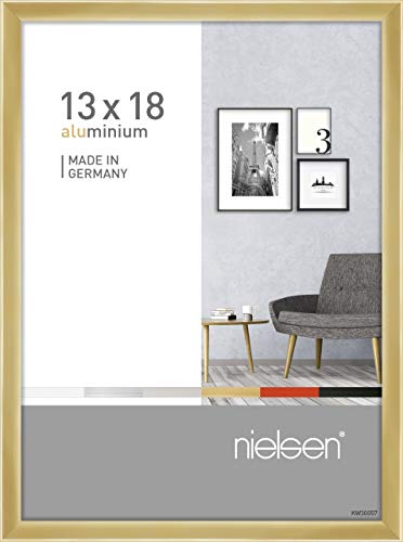 nielsen Aluminium Bilderrahmen Pixel, 13x18 cm, Gold von nielsen