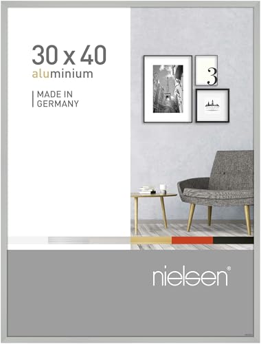 nielsen Aluminium Bilderrahmen Pixel, 30x40 cm, Silber Matt von nielsen