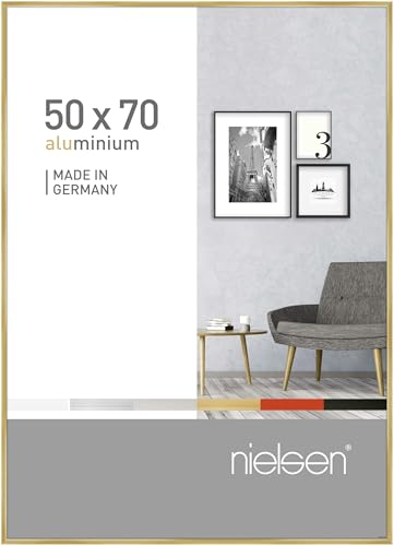 nielsen Aluminium Bilderrahmen Pixel, 50x70 cm, Gold von nielsen