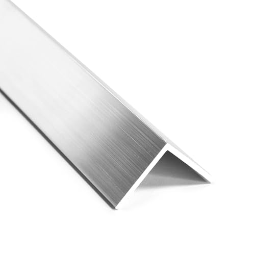 nielsen Aluminium Winkelprofil Natur (Pressblank) 1000x10x10 mm, Stärke: 1 mm, Länge: 100 cm, gleichschenklig, Made in Germany, Eckschutzprofil, Kantenschutz, Abschlußprofil, Ausgleichswinkel von nielsen