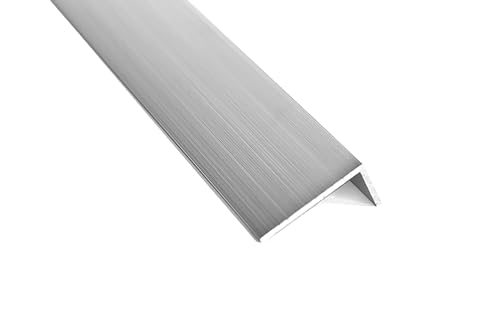 nielsen Aluminium Winkelprofil Natur (Pressblank) 1000x15x10 mm, Stärke: 1 mm, Länge: 100 cm, ungleichschenklig, Made in Germany, Eckschutzprofil, Kantenschutz, Abschlußprofil, Ausgleichswinkel von nielsen