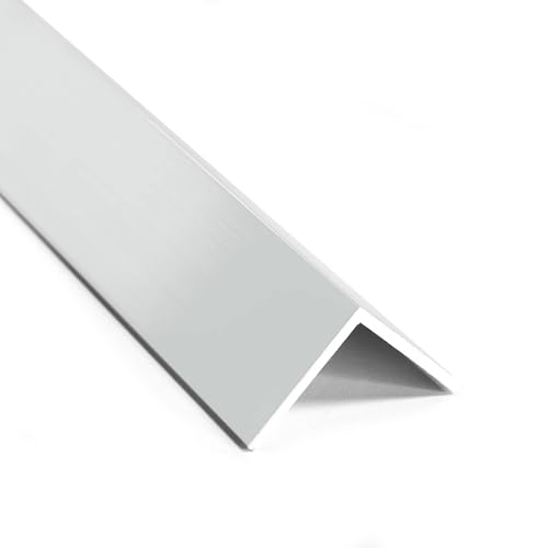 nielsen Aluminium Winkelprofil Silber matt eloxiert 1000x25x25 mm, Stärke 1,5 mm, Länge: 100 cm, gleichschenklig, Made in Germany, Eckschutzprofil, Kantenschutz, Abschlußprofil, Ausgleichswinkel von nielsen