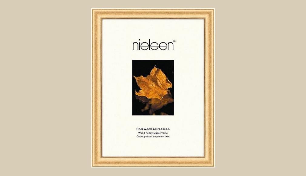 nielsen Bilderrahmen Derby Holzrahmen 6632001 13x18 gold von nielsen