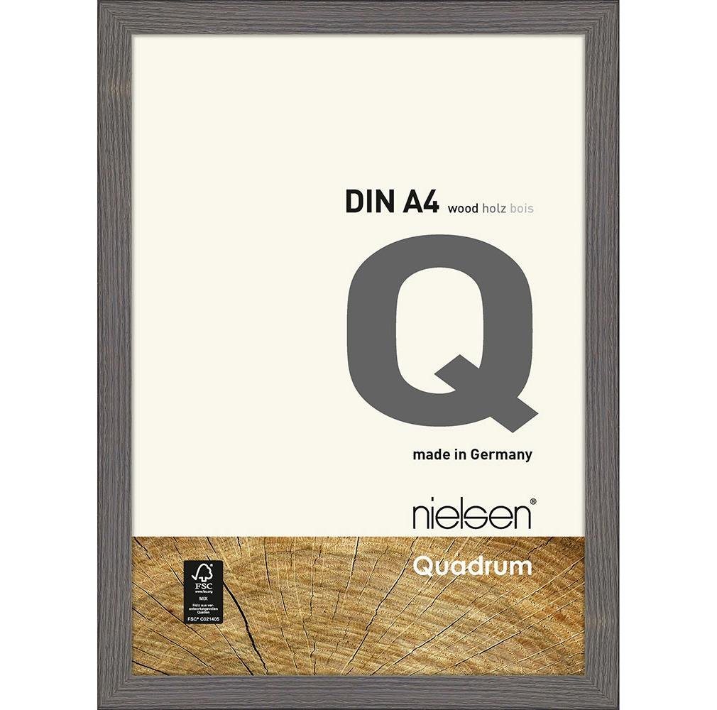 nielsen Bilderrahmen Holzrahmen 6530018 Quadrum 30x40cm lehmgrau von nielsen