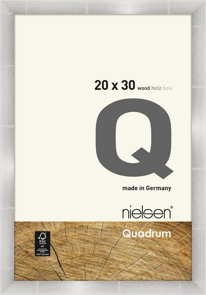 nielsen Bilderrahmen Holzrahmen 6535008 Quadrum 20x30cm anthr. von nielsen