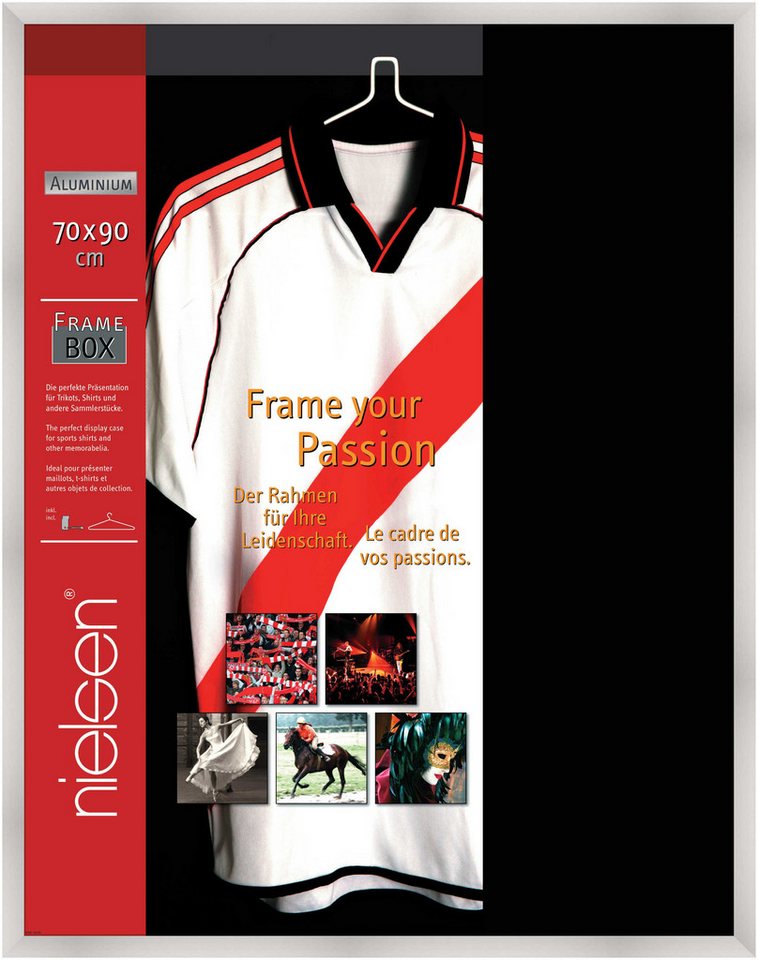 nielsen Bilderrahmen Trikotrahmen 70 x 90 cm mit Aluminiumbügel, (1 St) nielsen Bilderrahmen Trikotrahmen 70 x 90 cm mit Aluminiumbügel, (1 St) von nielsen