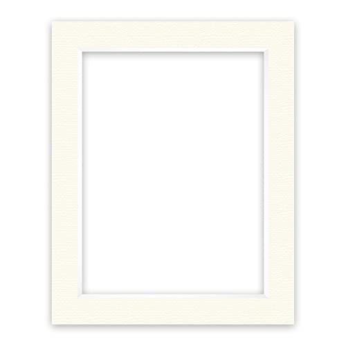 nielsen Conservation Passepartout Karton 2,2 mm | Außenformat 40x50 cm für Bildformat 30x40 cm | Cremeweiß | strukturierte Oberfläche von nielsen