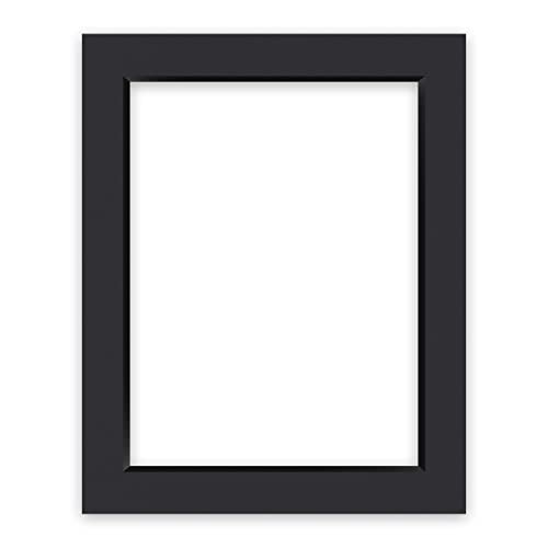 nielsen Conservation Passepartout Karton 2,2 mm | Außenformat 40x50 cm für Bildformat 30x40 cm | Schwarz | glatte Oberfläche von nielsen