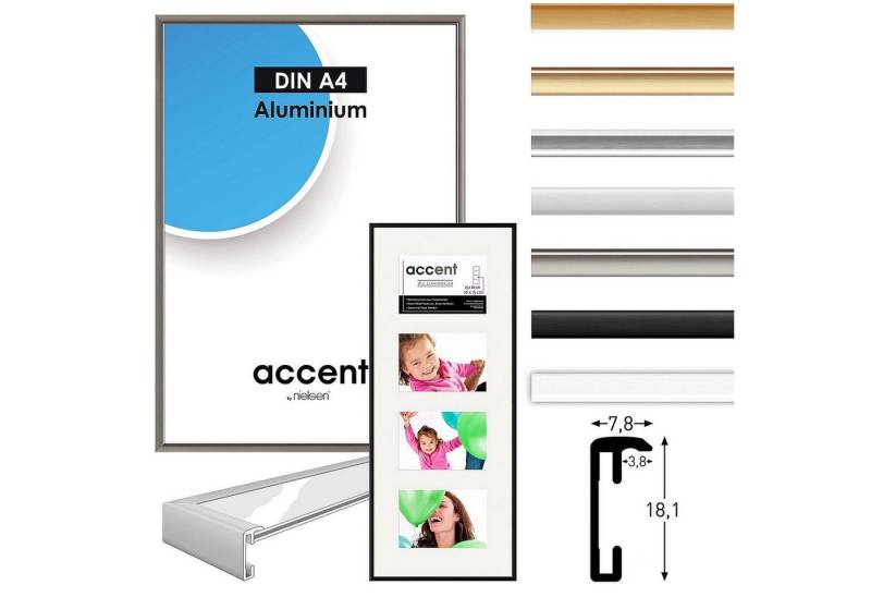 nielsen Einzelrahmen Alurahmen ACCENT, Wechselrahmen, in 7 verschiedene Farben nielsen Einzelrahmen Alurahmen ACCENT, Wechselrahmen, in 7 verschiedene Farben von nielsen