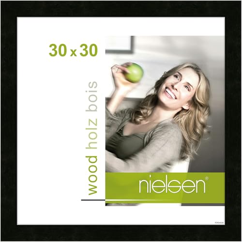 nielsen Holz Bilderrahmen Essential, 30x30 cm, Schwarz von nielsen