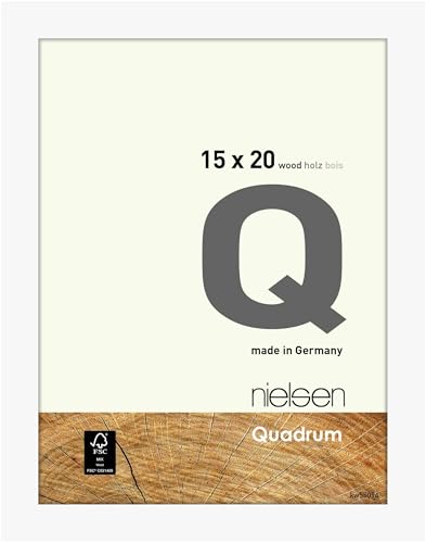 nielsen Holz Bilderrahmen Quadrum, 15x20 cm, Deckend Weiß von nielsen