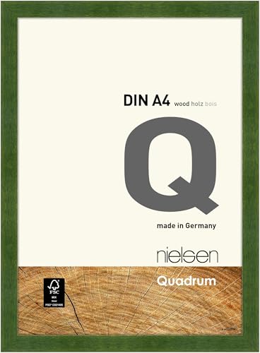 nielsen Holz Bilderrahmen Quadrum, 21x29,7 cm (A4), Grün von nielsen