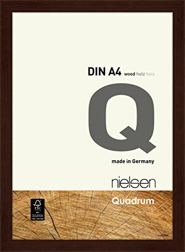 nielsen Holz Bilderrahmen Quadrum, 21x29,7 cm (A4), Wengé von nielsen