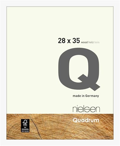 nielsen Holz Bilderrahmen Quadrum, 28x35 cm, Deckend Weiß von nielsen