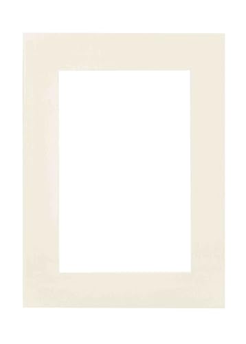 nielsen Passepartout Premium Karton 2,6 mm, Außenformat 50x70 cm für Bildformat 30x45 cm Fotoformat, creme von nielsen