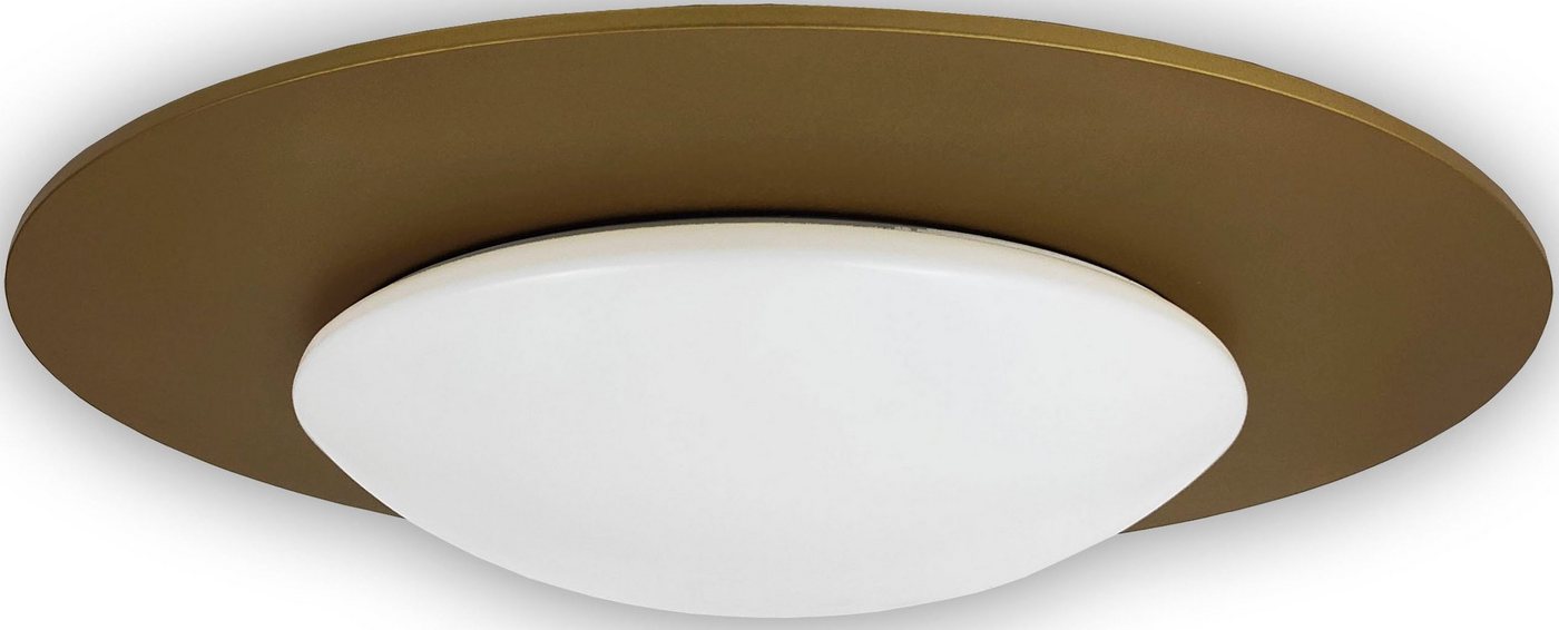niermann Deckenleuchte Deckenschale Saturn, gold, ohne Leuchtmittel, E27 Fassung für einfachen Leuchtmittelwechsel von niermann