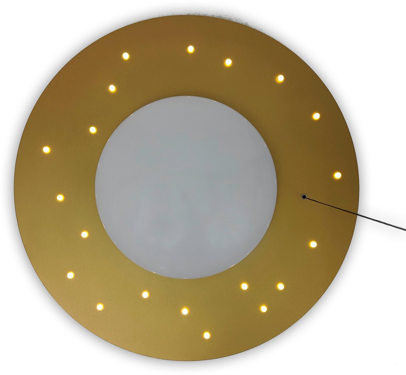 niermann Deckenleuchte Starlight, Gold, Nachtlichtfunktion, ohne Leuchtmittel, E27 Fassung für einfachen Leuchtmittelwechsel von niermann