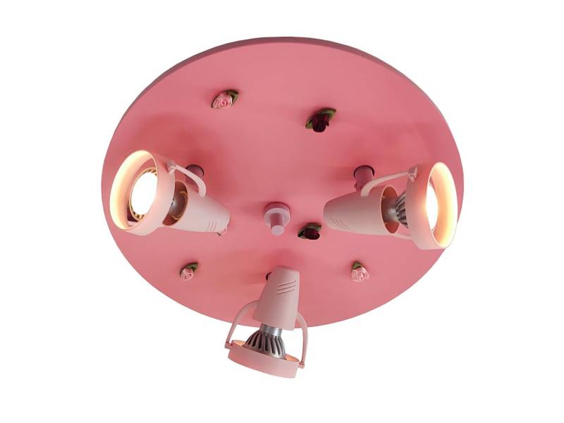 niermann LED Deckenstrahler, Dimmfunktion, LED wechselbar, Über Schalter in 3 Stufen dimmbar, Warmweiß, Coole Kinder-Lampe für die Decke im Jugendzimmer Ø 35cm von niermann
