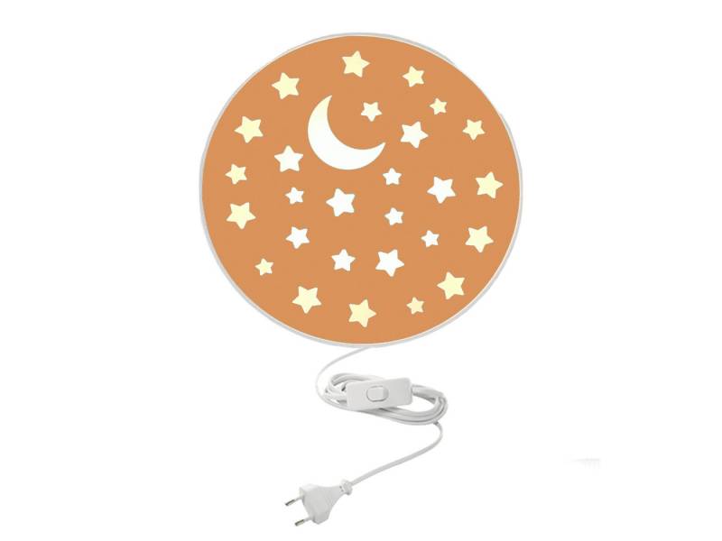 niermann LED Wandleuchte, Dimmfunktion, LED wechselbar, Warmweiß, mit Schalter und Stecker, kleine Kinderlampe, ausgefallen flach, 25cm von niermann