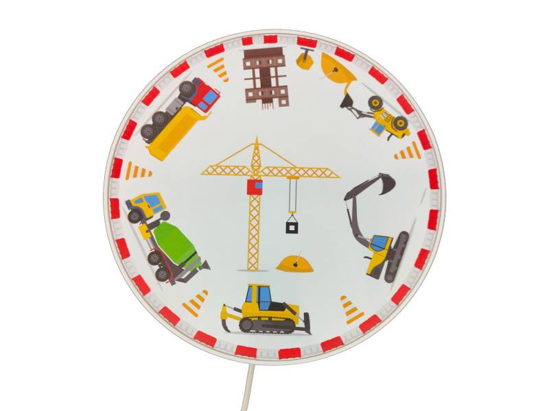 niermann LED Wandleuchte, Dimmfunktion, LED wechselbar, Warmweiß, mit Schalter und Stecker, kleine Kinderlampe, ausgefallen flach, 25cm von niermann