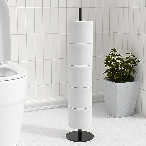 Toilet Paper Storage Stand Black von niffgaff