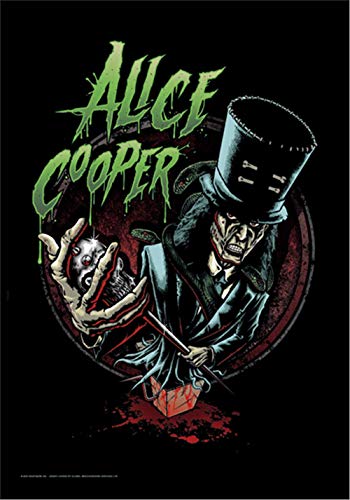 Nightmare Alice Cooper Flagge No More Mr. Nice Guy Stoff Poster von Heart Rock