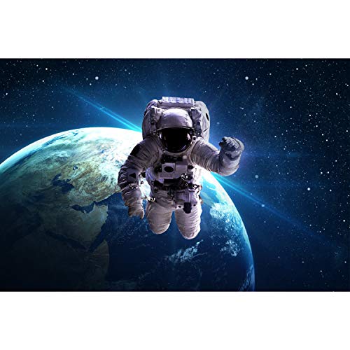 Fototapete Weltall Astronaut Vliestapete Kinderzimmer Tapete inkl. Kleister Größe 350 x 250 cm von nikima Schönes für Kinder