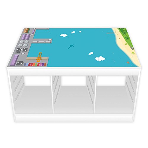 Spielfolie/Möbelfolie für IKEA TROFAST Hafen Wasserwelt Aufkleber Kinderzimmer Spieltisch (Möbel Nicht inklusive) von nikima Schönes für Kinder