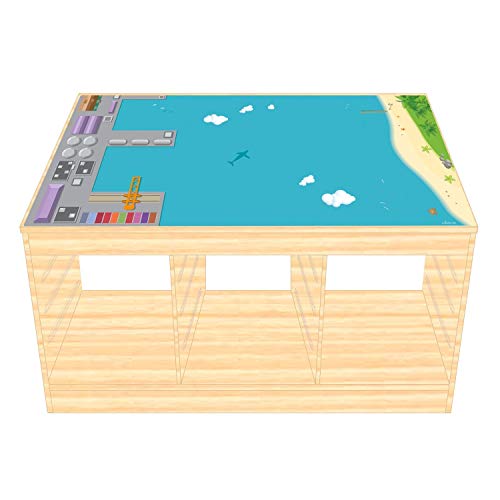 Spielfolie/Möbelfolie für IKEA TROFAST Holz Hafen Aufkleber Sticker Kinderzimmer Spieltisch (Möbel Nicht inklusive) von nikima Schönes für Kinder