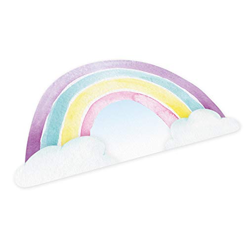 stabiles Vinyl Tischset Regenbogen Kinder Platzset Platzdeckchen - BPA frei - abwaschbar reißfest farbecht - - Kita Kindergarten Aquarell von nikima Schönes für Kinder