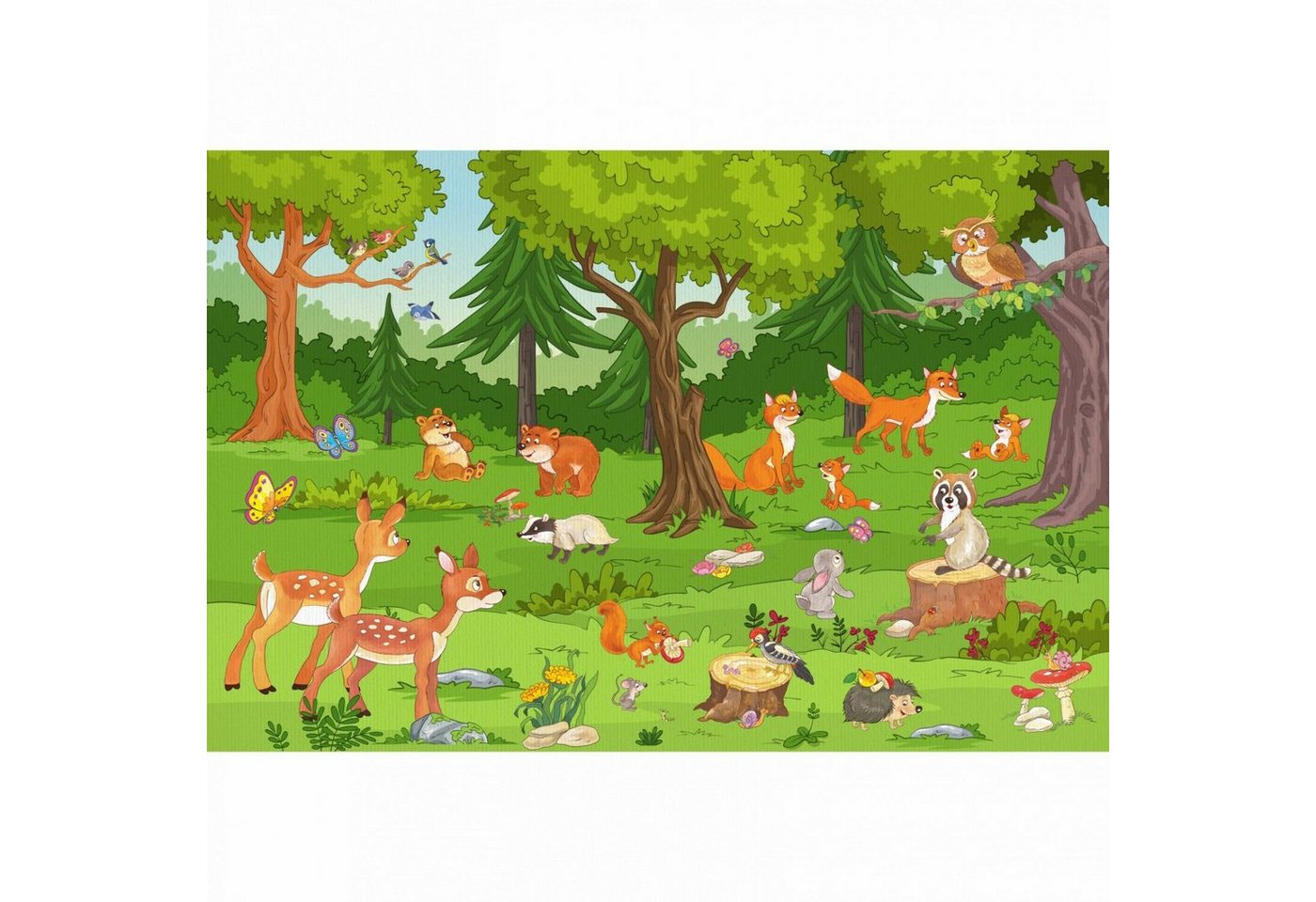 nikima Fototapete Waldtiere Vliestapete Kinderzimmer, foto, inkl. Kleister nikima Fototapete Waldtiere Vliestapete Kinderzimmer, foto, inkl. Kleister von nikima