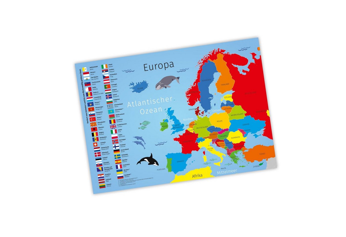 nikima Poster Europa, Europa, Kinder Lernposter von nikima