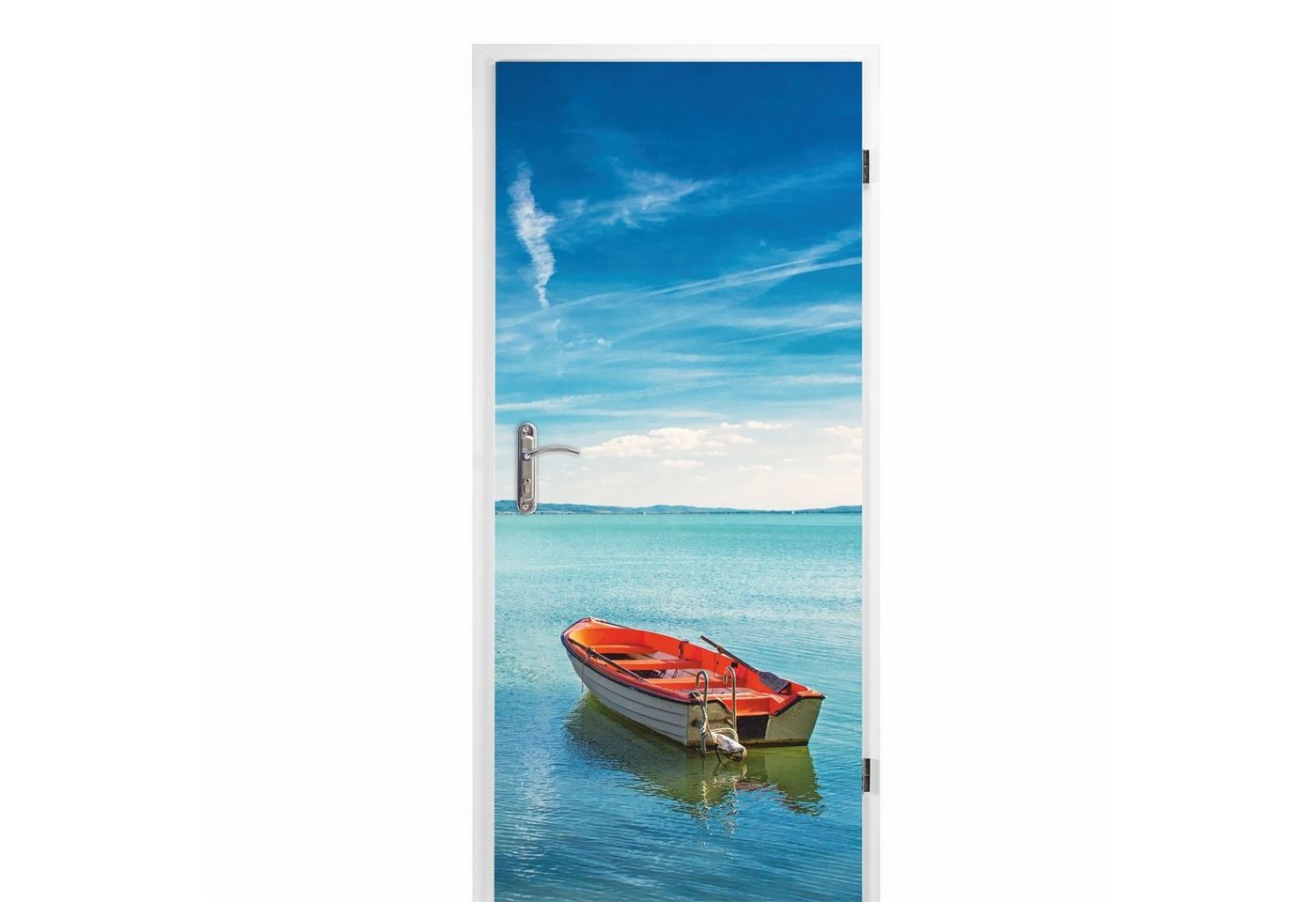 nikima Türtapete TB-18 selbstklebendes Türbild - Boot 0,9 x 2 m (16,66 €/m) - Türtapete Türposter, bedruckt, (1 St) von nikima