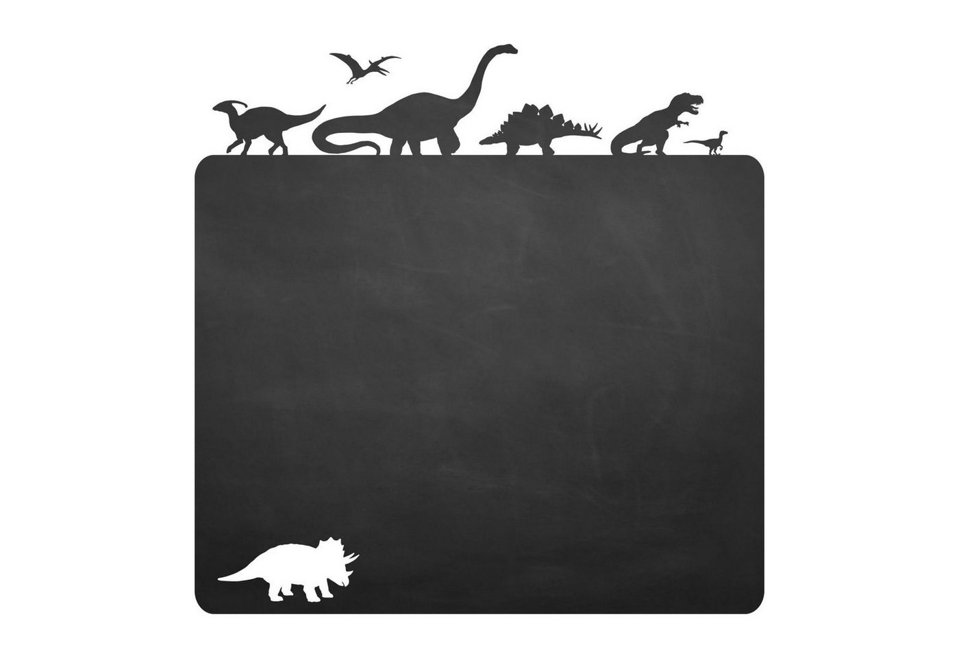 nikima Wandtattoo Dinosaurier (Folie), selbstklebende Tafelfolie/ Kreidefolie inkl. 3 Stück Kreide von nikima
