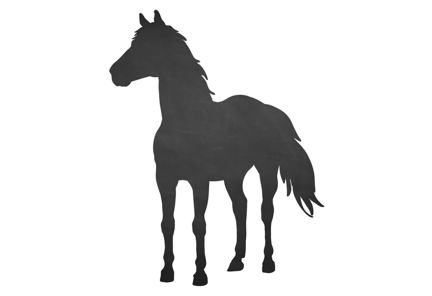 nikima Wandtattoo Pferd (Folie), selbstklebende Tafelfolie/ Kreidefolie inkl. 3 Stück Kreide von nikima