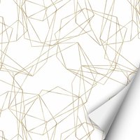 2 X 0, 9 M Selbstklebende Folie - Abstrakt Weiß/Gold | 16, 66 Euro/M2 Klebefolie Dekorfolie Möbelfolie von nikimashop