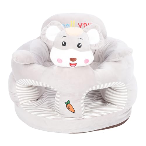 nikusaz Babyunterstützung Sofa Stuhl Plüsch tierisch geformtes Kinderboden bequemer Kleinkind -Sitzstuhl Bezauberndes Design Leichter tragbarer multifunktionaler Gebrauch (Hamster) von nikusaz