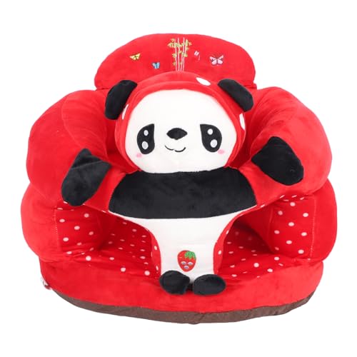 nikusaz Babyunterstützung Sofa Stuhl Plüsch tierisch geformtes Kinderboden bequemer Kleinkind -Sitzstuhl Bezauberndes Design Leichter tragbarer multifunktionaler Gebrauch (Panda) von nikusaz