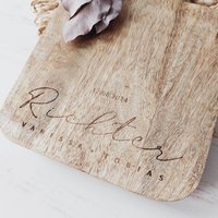 Individuelles Holzschneidebrett Mit Gravur - Perfektes Einzugsgeschenk Für Paare Geschenke Graviertes Küchenbrett [3Sb115] von nillieManufaktur