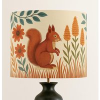 Autumn Forest - Handgefertigter Lampenschirm Mit Eichhörnchen & Blumenmotiv Autumn Forest - Handgefertigter Lampenschirm Mit Eichhörnchen & Blumenmotiv von ninitak