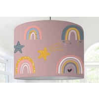 Lampe Kinderzimmer Lampenschirm Regenbogen Stern Mädchen Modern Skandinavisch Muster Giftceiling Lamp von ninitak