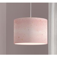 Lampenschirm Deckenlampe Rosa Gold Stern Zart Aquarell Babylampe Bio Baumwolle von ninitak