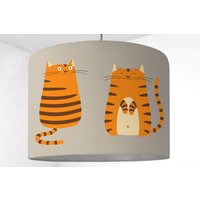 Lampenschirm Kinderlampe Babylampe Katze Beige von ninitak
