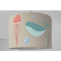 Lampenschirm Kinderzimmer Meerestiere Wal Schildkröte Fisch Babylampe Kinderlampe Creme Lampenschirm Kinderzimmer Meerestiere Wal Schildkröte Fisch Babylampe Kinderlampe Creme von ninitak