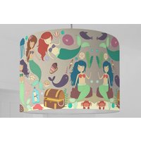 Lampenschirm Meerjungfrauen Meer Kinderzimmer Lampenschirm Meerjungfrauen Meer Kinderzimmer von ninitak