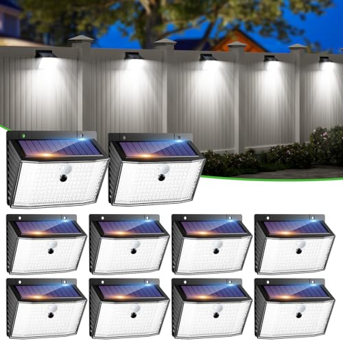 nipify 10 Stück Solarlampen Bewegungsmelder, 168 LED Superhelle Solarleuchte Solarstrahler Außen, 3 Modi IP65 Wasserdichte Solar Aussenleuchte Wandleuchte für Aussen Dachrinne Garage nipify 10 Stück Solarlampen Bewegungsmelder, 168 LED Superhelle Solarleuchte Solarstrahler Außen, 3 Modi IP65 Wasserdichte Solar Aussenleuchte Wandleuchte für Aussen Dachrinne Garage von nipify