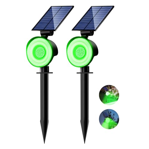 nipify 2 Stück Solarlampen für Außen Garten, 53 LED Grün Solar Strahler Gartenleuchten IP65 Wasserdicht, 3 Helligkeit Solarleuchte Aussenleuchte Wegeleuchten für Draußen Aussen Wege Outdoor nipify 2 Stück Solarlampen für Außen Garten, 53 LED Grün Solar Strahler Gartenleuchten IP65 Wasserdicht, 3 Helligkeit Solarleuchte Aussenleuchte Wegeleuchten für Draußen Aussen Wege Outdoor von nipify